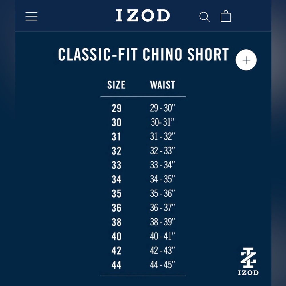 Izod Saltwater Flat Front Khaki Tan Chino Shorts Mens 34 Cotton Casual Summer - Picture 5 of 13